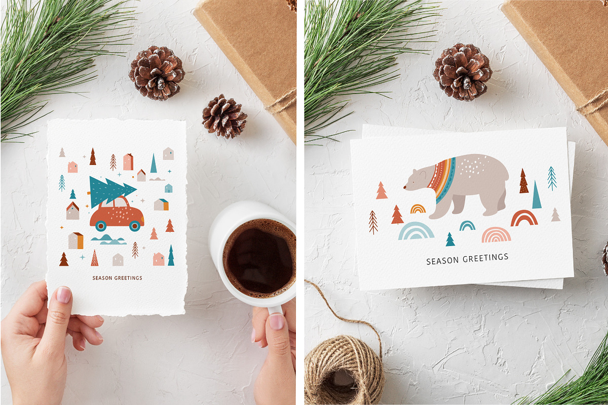 Bohemian Nordic Christmas collection, a Decorative Illustration by Marish (Photo 11 of 11)