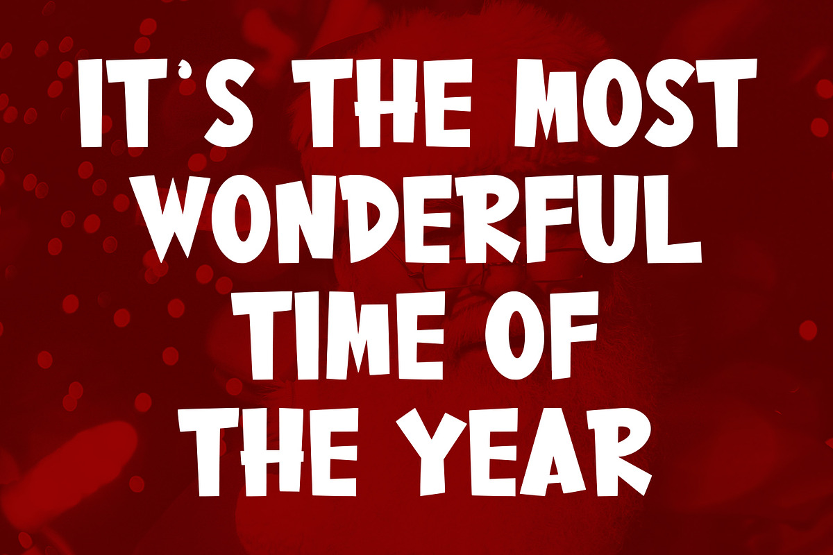 Fulood Display Font Christmas, a Sans Serif Font by Maulana Creative (Photo 2 of 7)