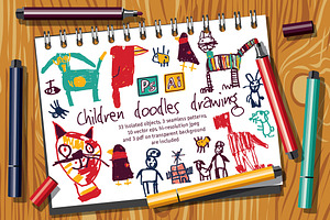 Children Doodles Drawing Set