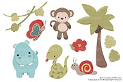 Cute Safari Animal Vectors & Clipart, an Animal Illustration by Amanda Ilkov (Thumbnail 3 of 3)