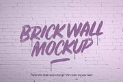 Brick Wall Mockup Template, a Household Mockup by Graphic Ghost (Thumbnail 3 of 3)