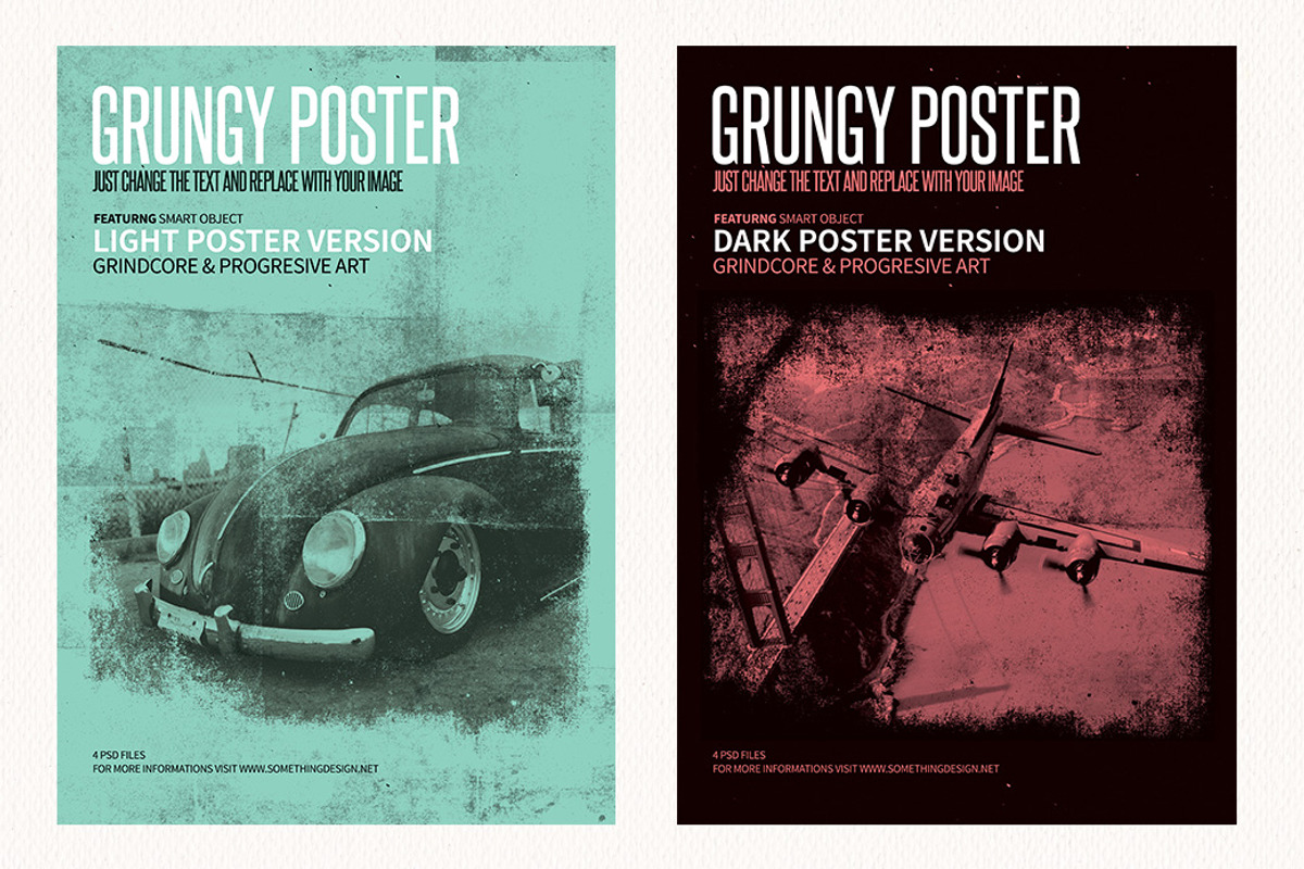 Grungy Posters & Ads preview 3