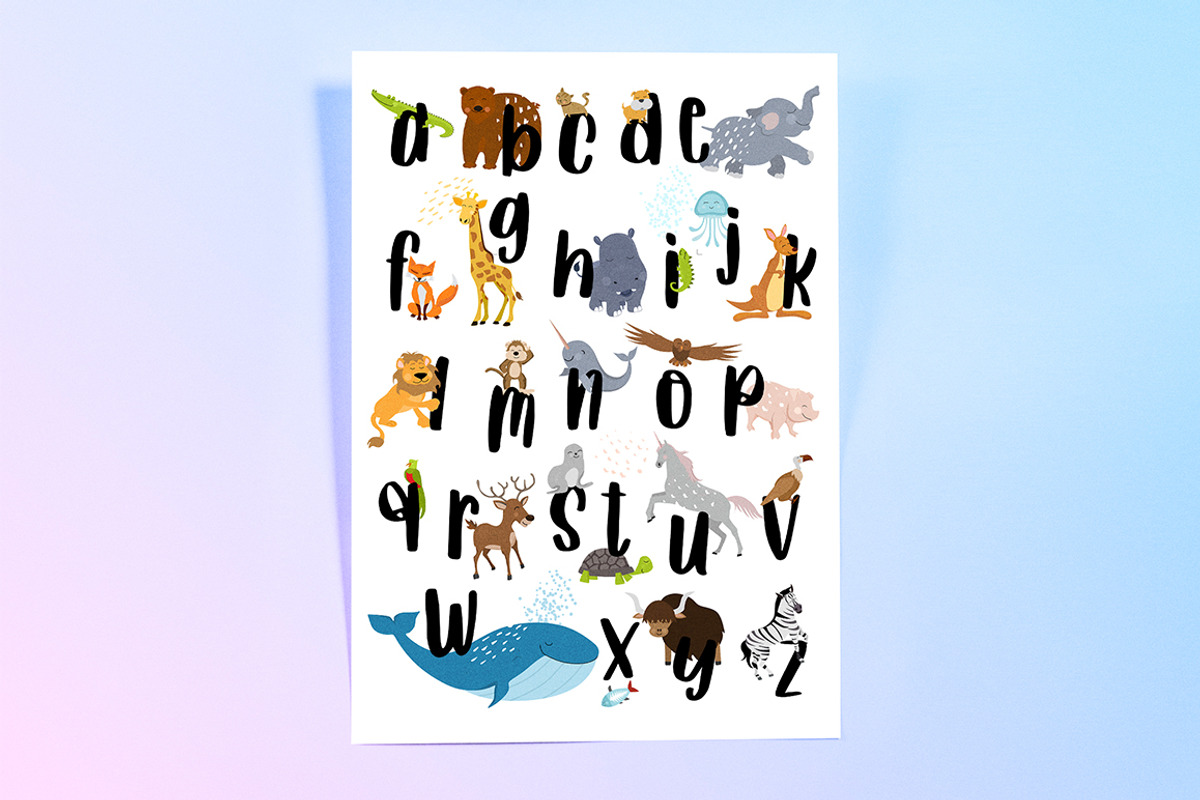 Animal alphabet poster, an Animal Illustration by land art (Photo 2 of 9)
