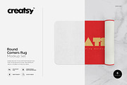 Round Corners Rug Mockup Set, a Product Mockup by Creatsy (Thumbnail 1 of 7)