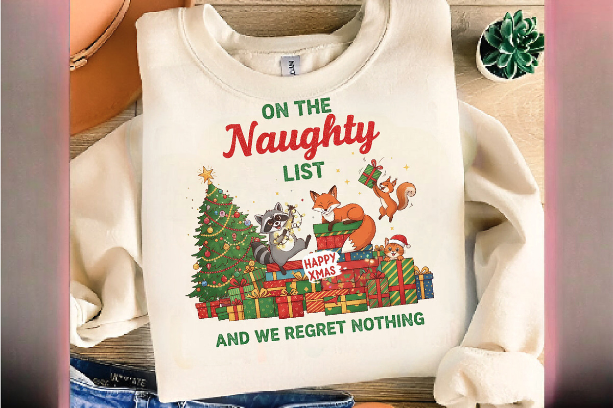 On the Naughty List, Retro Christmas, an Illustration by DreamArtGraphic (Photo 2 of 5)
