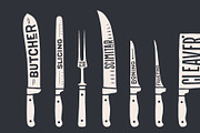 Knife, collection. Fish cutting, a Food Illustration by Foxys Graphic (Thumbnail 3 of 3)