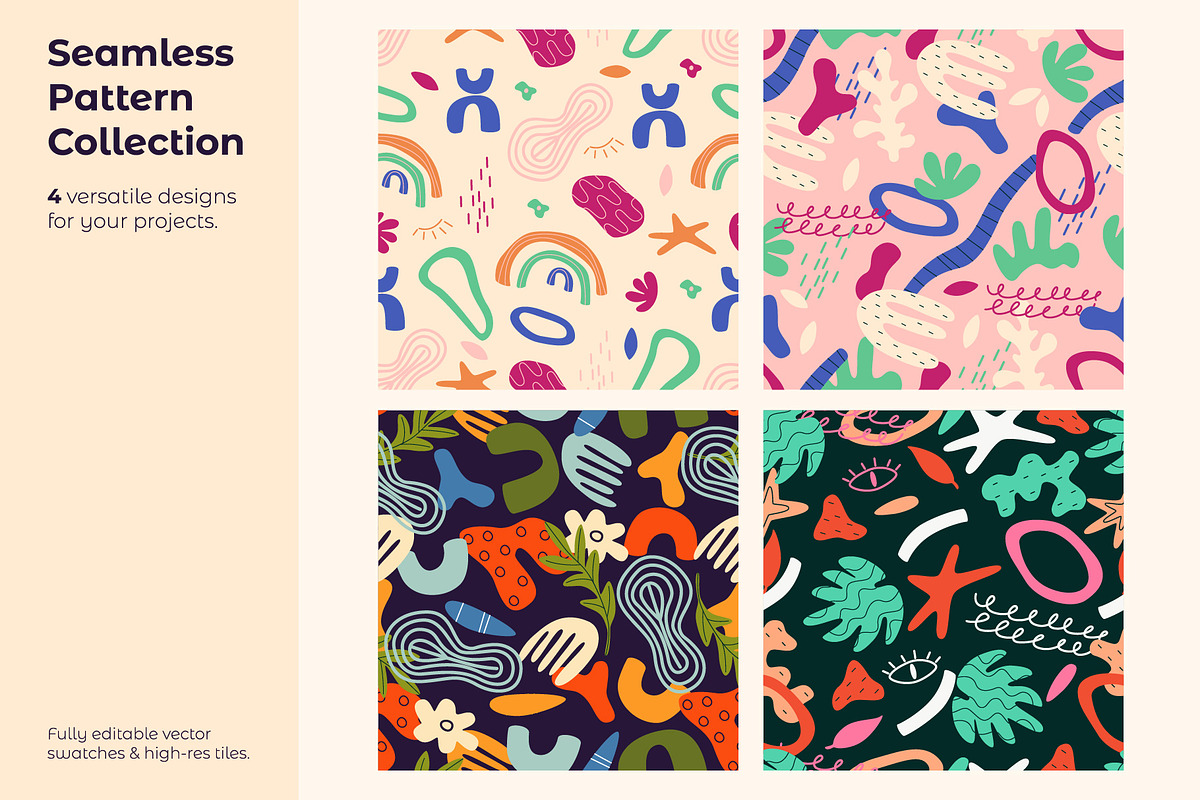 Abstract floral illustration, a Decorative Illustration by VectorBird (Photo 4 of 7)