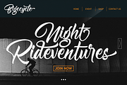 Nightfall Script, a Script Font by figuree studio (Thumbnail 6 of 9)