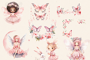 PINK ENCHANTED FOREST CLIPART PACK, a Person Illustration by Daring Digies (Thumbnail 3 of 9)
