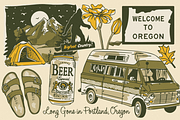Oregon Campout: Patterns + Graphics, a Pattern Graphic by Bruised Goods (Thumbnail 8 of 21)