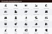 Unhealthy Lifestyle Behaviors Icons, a Solid Icon by Symbolic Language (Thumbnail 2 of 7)