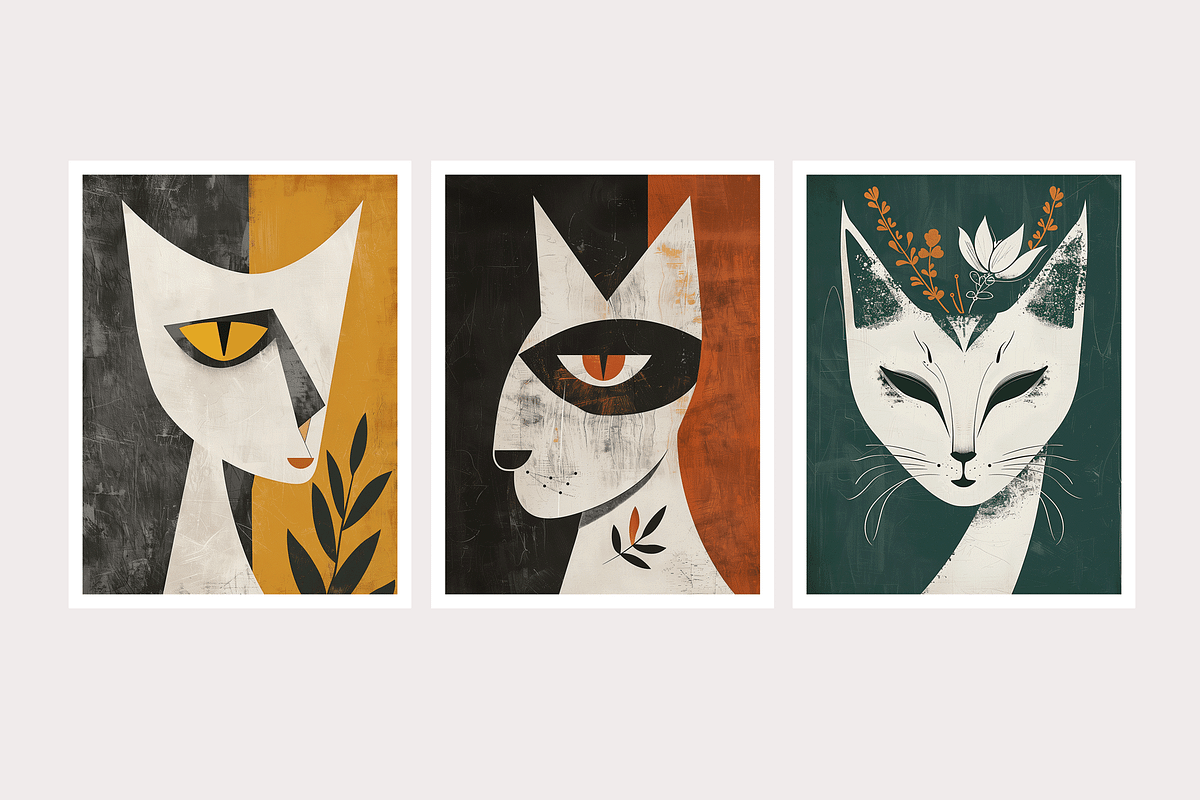 Caat Co - Whimsical Quirky Cats, an Animal Illustration by milatovar (Photo 2 of 20)