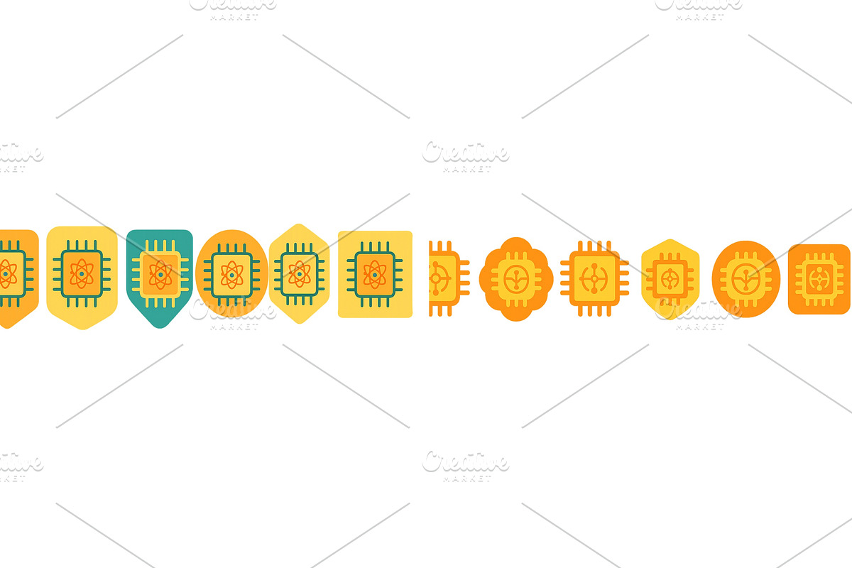 Colorful circuit pattern design, an Illustration by ZinetroN