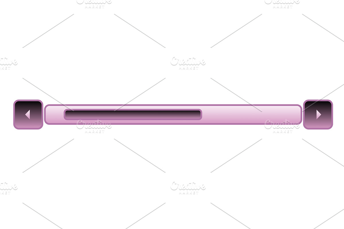 Scroll bar slider. UI horizontal, an Object Illustration by the8monkey ...