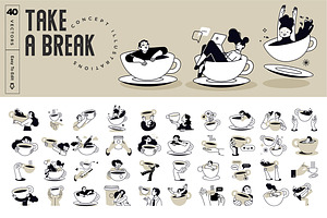 Take a break, an Illustration by PureSolution