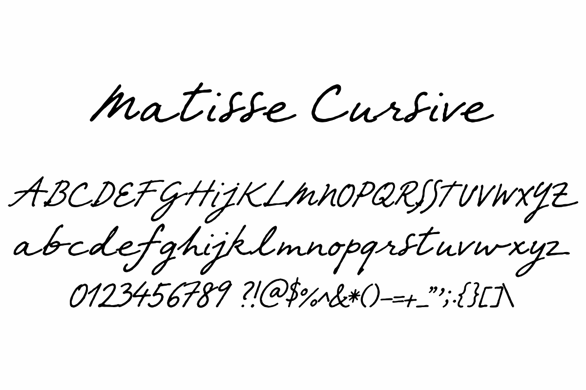 Matisse - Expressive Font, a Handwritten Font by Lilithcollageart (Photo 12 of 14)