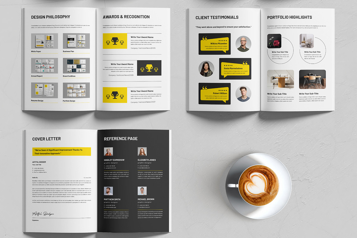 Resume Booklet Template, a Resume Template by MightyDesign (Photo 3 of 6)