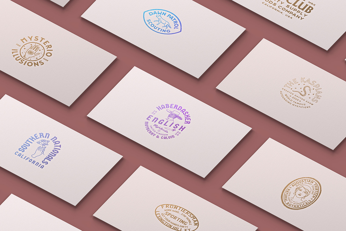 Vintage Branding Logos & Badges, a Branding & Logo Template by Happy Monday Creative (Photo 6 of 6)