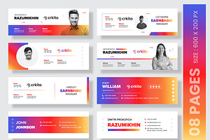 Colorful Email Signature Template