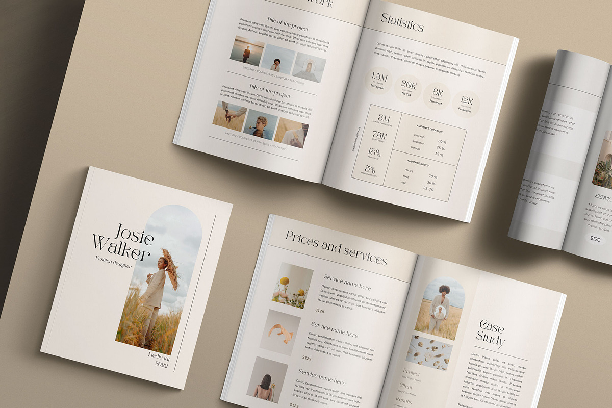 BLISS | Media Kit Canva Template, a Magazine Template by Sierra Creative Studio (Photo 4 of 10)