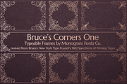 MFC Bruce's Corners One, a Symbol Font by Monogram Fonts Co. (Thumbnail 1 of 7)