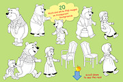 Goldilocks and the three bears, an Animal Illustration by Haso (Thumbnail 8 of 10)