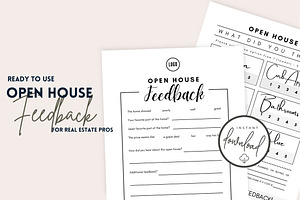 Open House Feedback Template CANVA