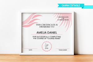 Editable Eyelash Hair Certificate