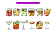 Hand Drawn Cocktails, a Food Illustration by Creathub Studio (Thumbnail 2 of 3)