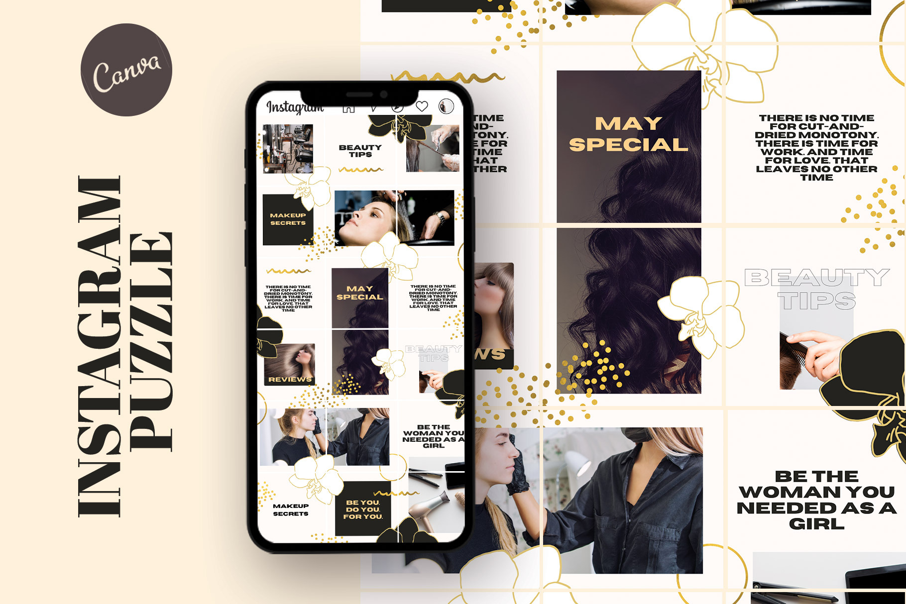 Beauty Puzzle Instagram, a Social Media Template by Kseniia_Design