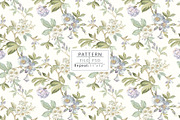 Vintage Peony & Sage, a Pattern Graphic by Print Diaries (Thumbnail 1 of 5)