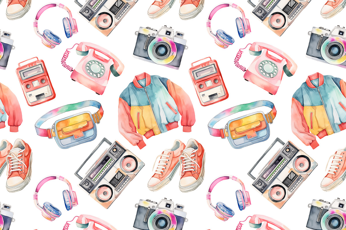 80th clipart and patterns, an Object Graphic by TheCuteShop (Photo 6 of 7)
