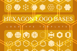40 Hexagon Logo Bases