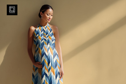 Sleeveless Maternity Dress Mockup, a Bottom Mockup by 1001 mockups