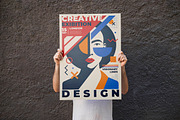 Retro Pop Art Abstract Posters Set, a Wallpaper Graphic by Creative Graphics (Thumbnail 4 of 4)