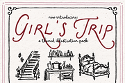 Vacation Clipart, Travel Doodles, an Object Illustration by The October Creative (Thumbnail 2 of 7)