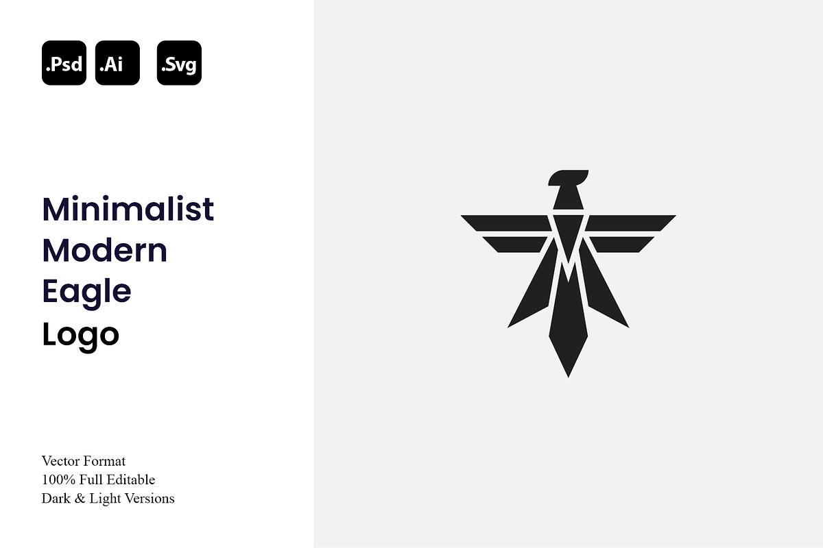 Minimalist Modern Eagle Logo, a Branding & Logo Template by Luxury Logos (Photo 1 of 4)