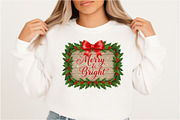 Merry and Bright PNG, an Illustration by DreamArtGraphic (Thumbnail 2 of 5)