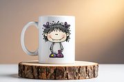 Quirky Monster Kids and Their Pets, a Person Illustration by PrintHaven Designs (Thumbnail 5 of 6)