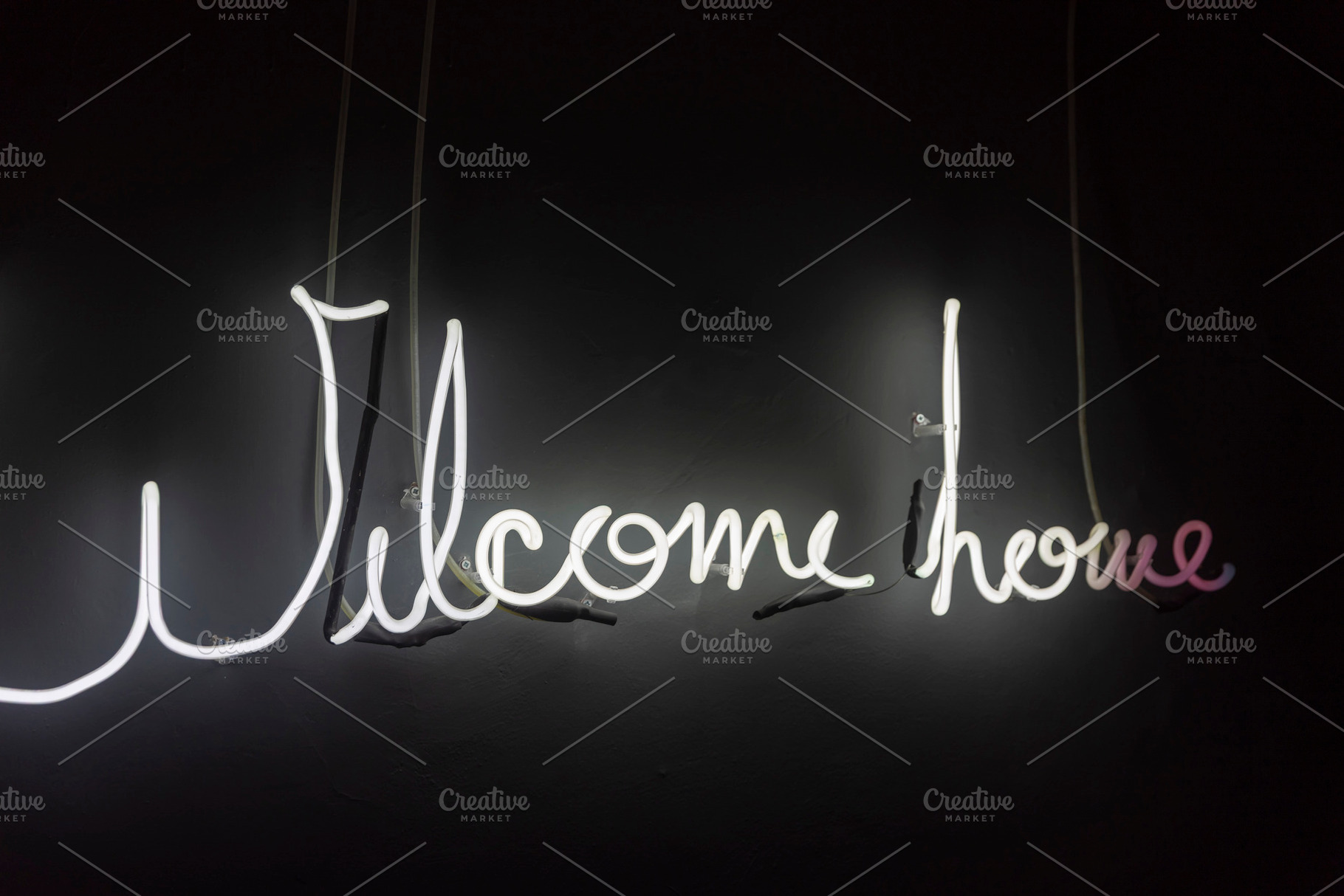 Neon Welcome Home, a Background Photo by Imaginarium