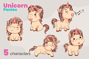 Unicorn - cute ponies, an Animal Illustration by moja doodle (Thumbnail 5 of 6)