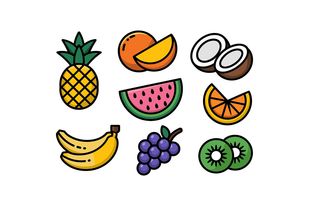 Mixed Tropical Fruits, an Object Graphic by Gfx_Store (Photo 11 of 13)