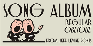 Song Album JNL, a Sans Serif Font by Jeff Levine Fonts