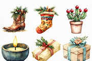 Watercolor Southwestern Christmas, an Illustration by Craft Nest (Thumbnail 4 of 6)