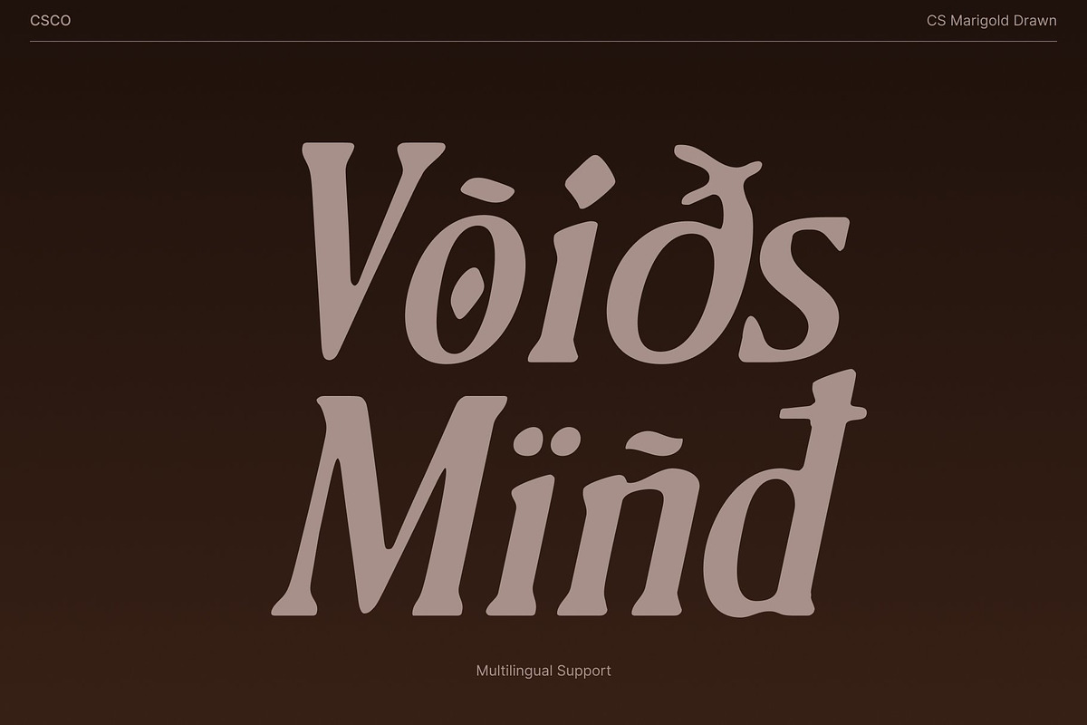 CS Marigold Drawn, a Serif Font by Craft Supply Co. (Photo 5 of 8)