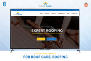 RoofCare HTML Template For Roofing, a Websites & App Template by oLanding (Thumbnail 1 of 6)