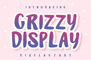 Grizzy Display, a Script Font by Fourteen Letter (Thumbnail 1 of 7)