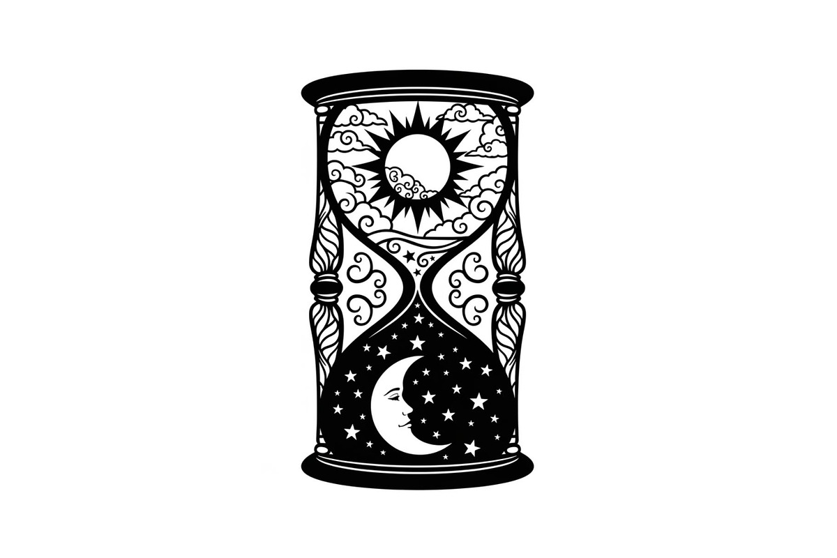 Celestial Sun Moon Hourglass Bundle, an Illustration by Gaye Art (Photo 3 of 31)