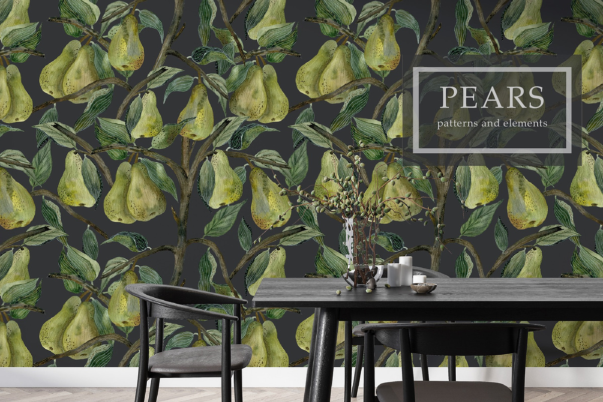 Pattern Pears, a Pattern Graphic by PASHKOVA (Photo 1 of 14)