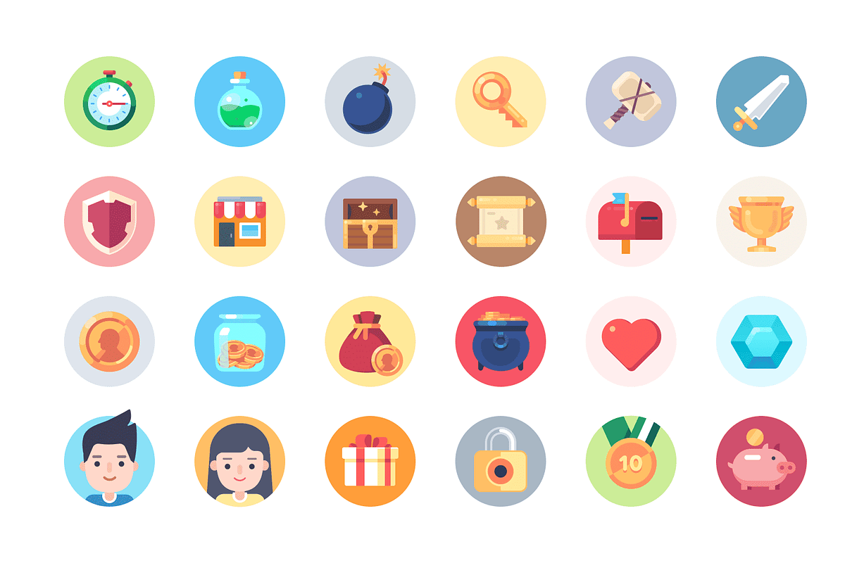 GUI - Mono Round, an UI Kit Template by LAYERLAB (Photo 24 of 32)